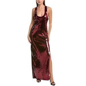 Retrofête Womens Bella Sequin Maxi Dress, Red